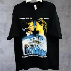 タイタニック TITANIC リプリント Tシャツ 半袖 メンズ 新品 黒
