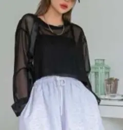 DAZY 透かし編みドロップショルダーカバーアップ レディースサマーシアー