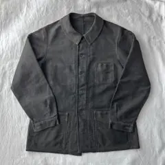 【希少】30s ブラックモールスキンジャケット　モンサンミッシェル　デカタグ