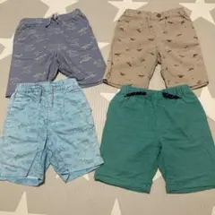 恐竜柄・海洋柄半ズボン4枚セット