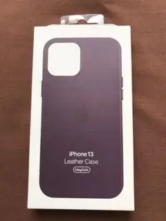 Apple純正 iPhone 13 レザーケース　ダークチェリー 新品