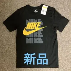 ナイキ　ゴシックロゴ　Tシャツ 新品　Sサイズ ブラック　イエローロゴ