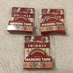 SWIMMER スイマー セリア マスキングテープ3点セット