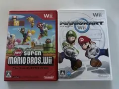 Wiiソフト New Super Mario 、 Mario Kart