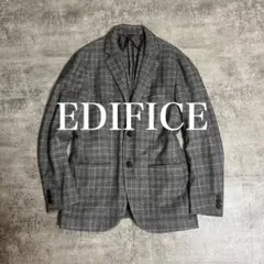 EDIFICE エディフィス　グレンチェック　テーラードジャケッ
