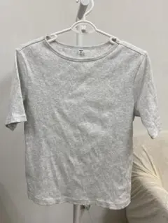 UNIQLO ユニクロ　5部袖リブカットソー　XXL