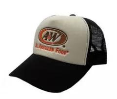 新品未使用 A&W メッシュキャップ ホワイト/ブラック