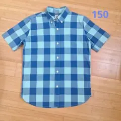 GAP KIDS 男児 ボタンダウン チェック柄半袖シャツ 150 (美品)