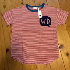 Wonderful Days 赤白ストライプ Tシャツ