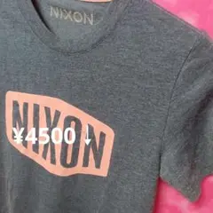 ⚡実質S-M　即配送 ニクソン半袖ロゴTシャツ カットソー　グレー　¥4500↓