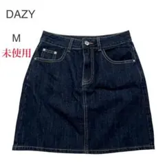 未使用　DAZY デニムミニスカート　台形　細見え　ギャル　インディゴブルー