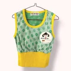 【未使用】子供服 ノースリーブタンクトップ ＊ 昭和レトロ ＊ デッドストック