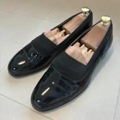 美品　SOCIAL ソシアル♡オペラシューズ　エナメル　25.5cm EEE 黒