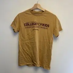 COLLEGE FOR KIDS Tシャツ ベージュ　半袖　古着
