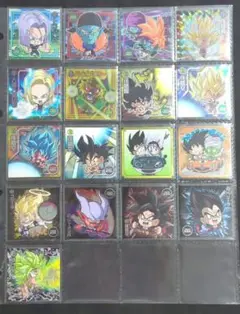 ドラゴンボール 超戦士シールウエハースZ　W16　開封済み　17枚
