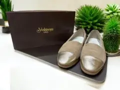 GINZA ヨシノヤ 24cm オーク シャンパン スリッポン