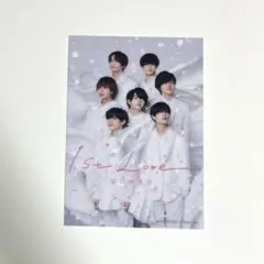 なにわ男子 1st Love 特典 クリアフォトカード