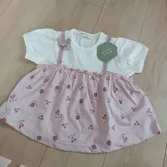 新品 いちごさくらんぼ　チュニック 90