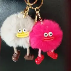 ソーセージリップモンスター　キーホルダー　チャーム　2個セット キーチェーン