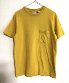 good wear グッドウェア マスタードカラー ポケットTシャツ M
