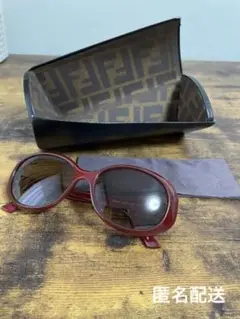 再値下げ【箱・メガネ拭きつき 匿名配送】Fendi サングラス 赤 イタリア製