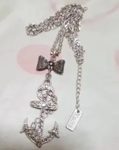 未使用 Xmiss イカリマークネックレス スモークシルバー