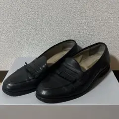 黒 ローファー フリンジ付き　メンズ　レディース
