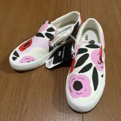 ユニクロ×マリメッコ　コラボ　スリッポン　花柄　24センチ
