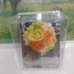 プリザードフラワー プラスチックケース入り