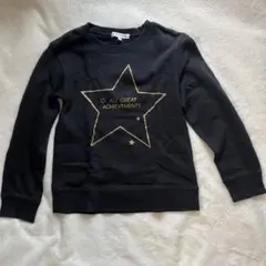 GLOBAL WORK ブラックトレーナー XXL(140cm相当)
