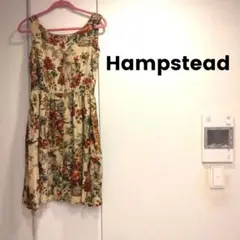 美品 Hampstead ハムステッド ボタニカル フラワー フレアワンピース