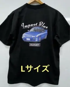 頭文字D イニシャルD インパクトブルー　半袖　Tシャツ Lサイズ　ブラック