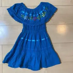 古着　kids メキシカンワンピース