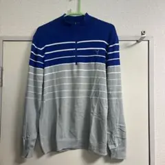 PUMA ストライプ ハーフジップ セーター