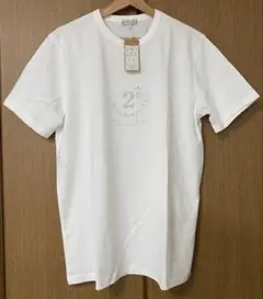 メンズ DEUXIEME CAL ホワイト Tシャツ Lサイズ