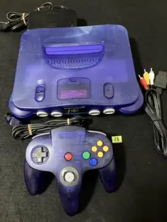 ニンテンドー64 動作良好　ミッドナイトブルー　本体　セット