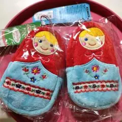ハンドクリームポーチ ぬいぐるみポーチ マトリョーシカストラップ