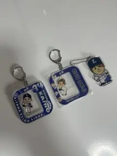 埼玉西武ライオンズ　#34甲斐野央　キーホルダーセット