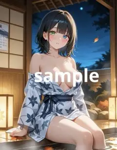 AIイラスト　美女 L版サイズ 1点物 B78