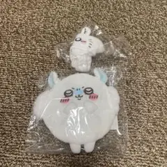 ちいかわくじ　D賞まんまるポーチ、ねこのかぶりもの