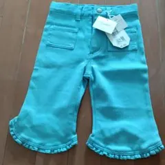 新品タグ付き・Pupeye アクアブルー パンツ 90