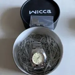 Wicca 腕時計 クォーツ アナログ クリーム色【送料込み】