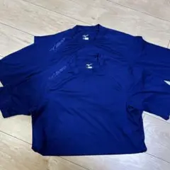 Mizuno パステルネイビー・ロイヤルブルーアンダーシャツ M 半袖