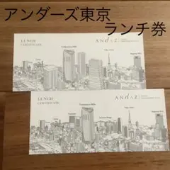 ANDAZ TOKYO ランチ券 2枚セット 期限間近 2023/1/18