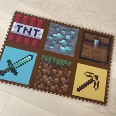 マインクラフト　TNT ジョイントマット　6枚セット しまむら