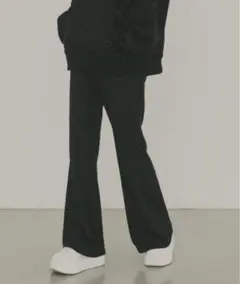 Lallanaのラメスウェットパンツ レディース Fサイズ 黒