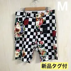 24KARATS チェック柄花柄ショートパンツ M