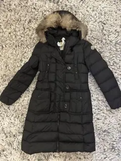 MONCLER ダウン ファー フード付き ロング レディース Aライン 長袖