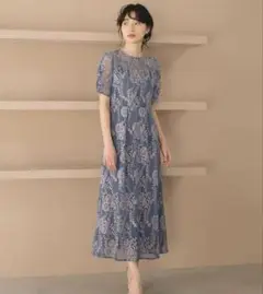 新品★kaene リボンチュールエプロンドレス　ピンク kaene リボンチュールエプロンドレス[100759-RL25]｜URBAN