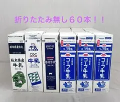 牛乳パック６０本 折りたたみなし